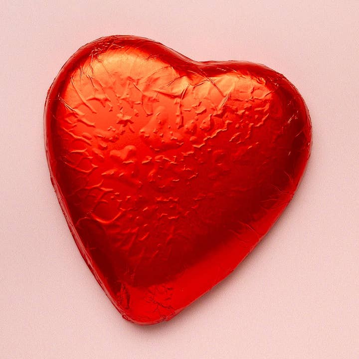 Solid Foiled Heart for wholesale by Enjou Chocolat
