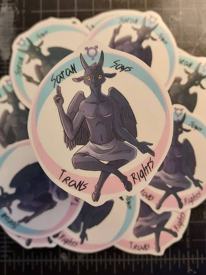 Satan zegt transrechten voor wholesale door Milo Illustrates