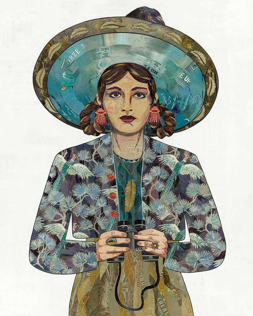 Dolan Geiman - Wholesale Art Print - Art Print | Woman & Binoculars Wall Art | THE NATURALIST0