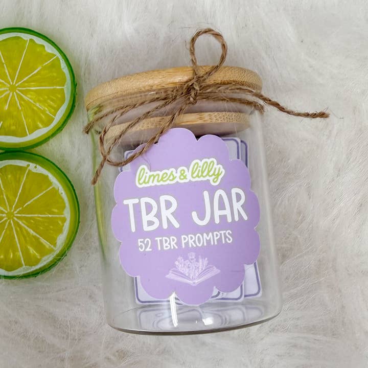 TBR Jar – 52 To-Be-Read Reading Prompts Glass Bookish Bookshelf Decor for wholesale by Limes & Lilly
