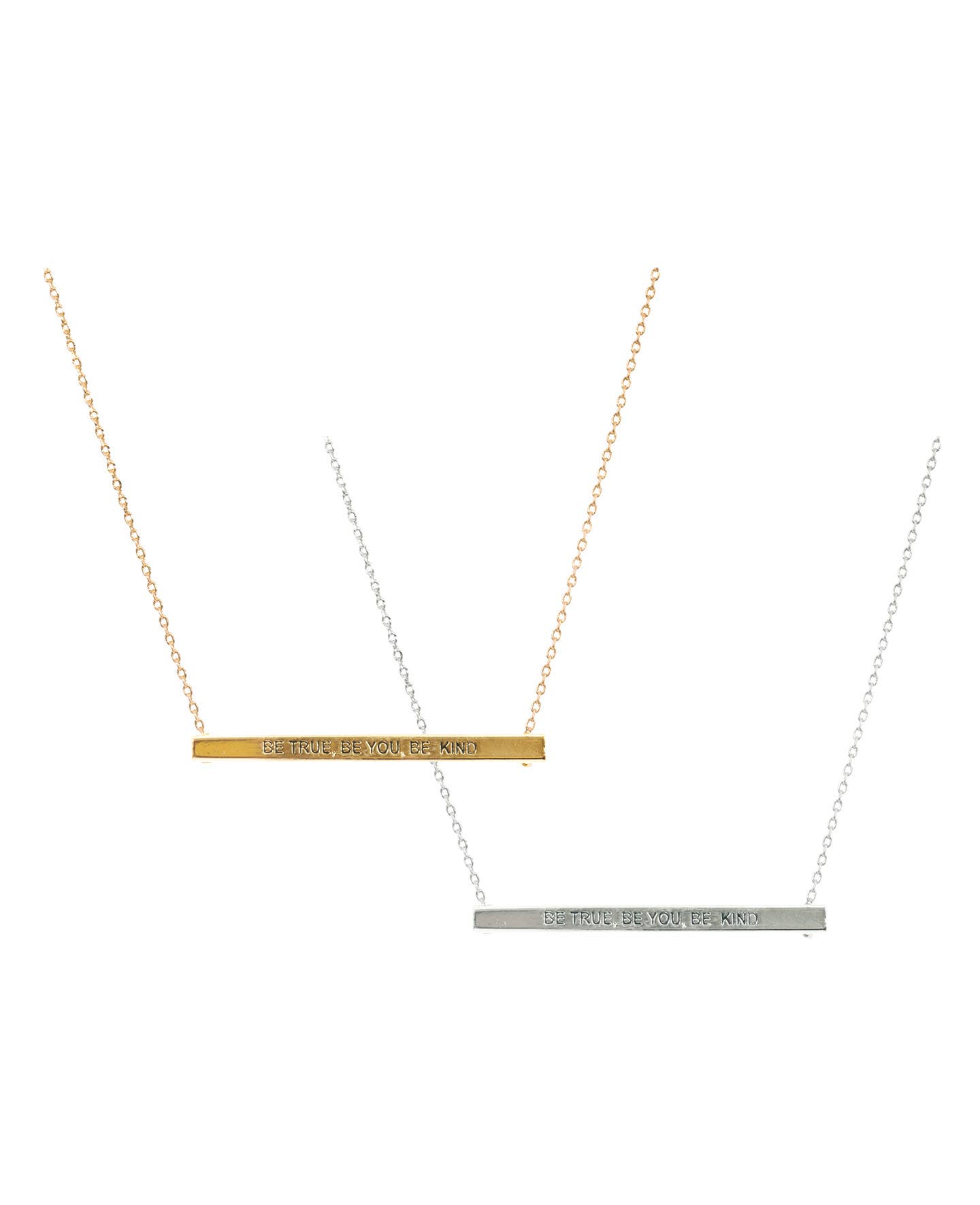 ellora - Wholesale Kids Necklace - Kids - Be True Bar Necklace - Gold on Simply Stated Card2