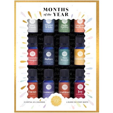 Kalender für ätherische Öle für Monate des Jahres für den Großhandel von Woolzies