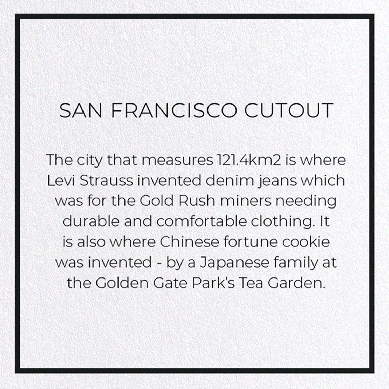 Ezen Trade – Engroshandel Hverdagshilsen kort – SAN FRANCISCO CUTOUT: Lykønskningskort3