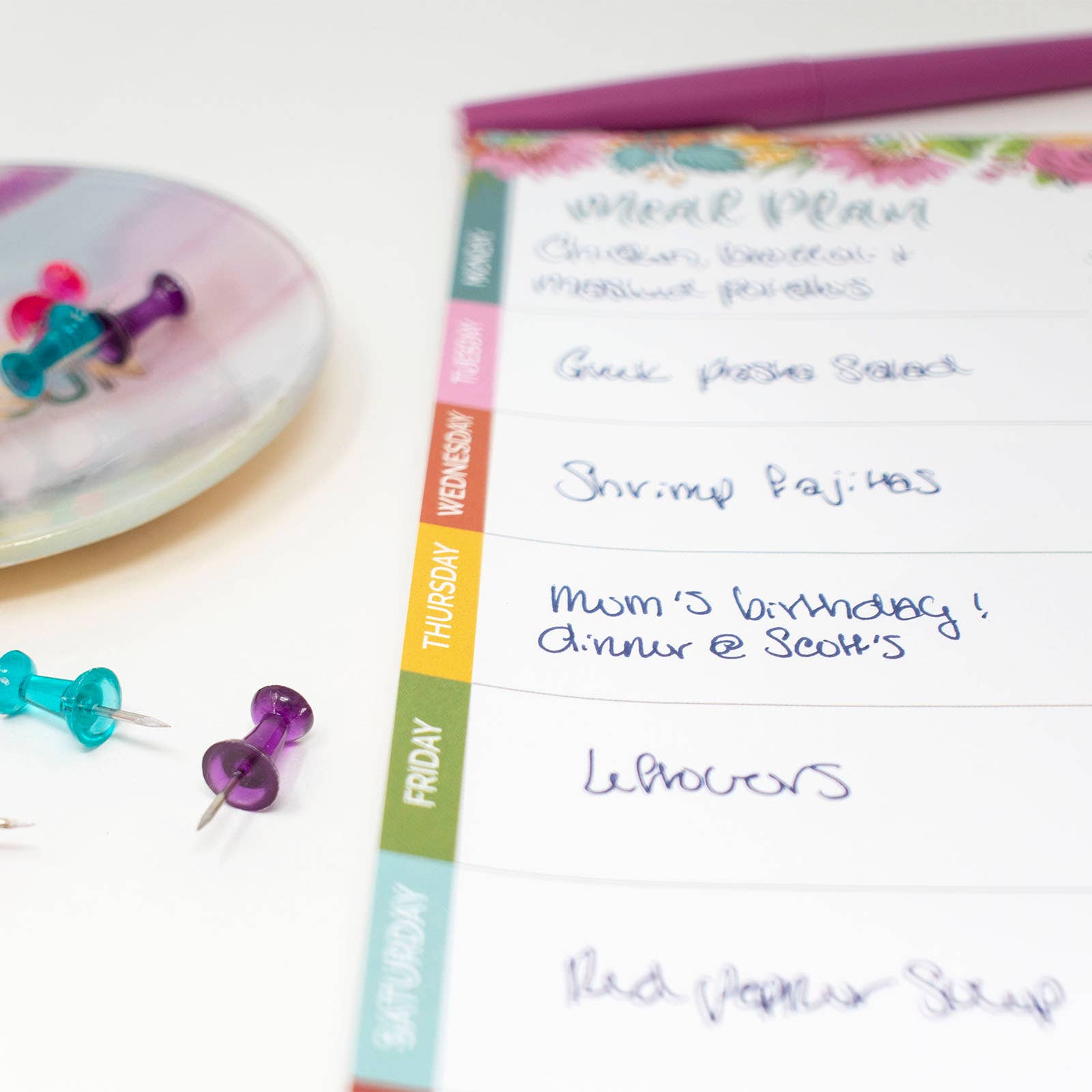 bloom daily planners - Wholesale Notepad - Magnetic Meal Planning Pad 6x9 in25