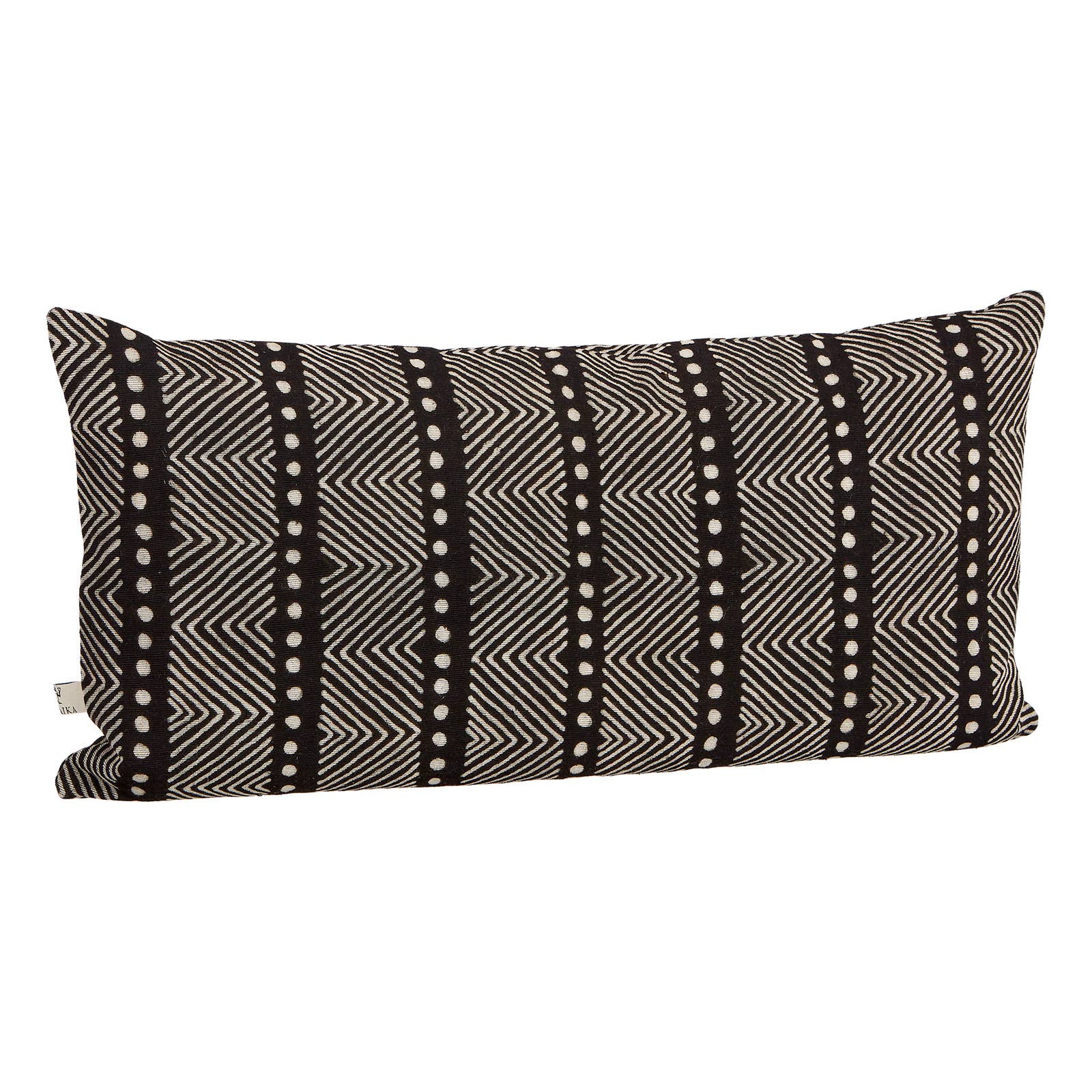 MALAIKA – wholesale Lumbar pillow – Bogolan Striped Mud Cloth Cushion 40 x 80 cm0