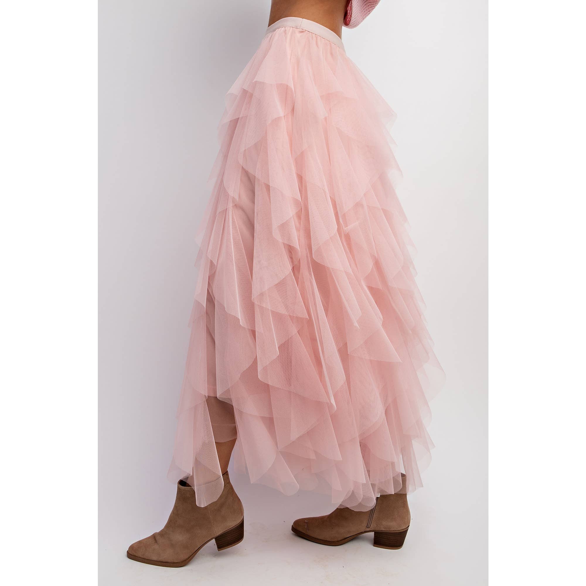 Sweet Generis - Wholesale Skirt - Women's - CASCADING TULLE MESH LAYERED MAX SKIRT38