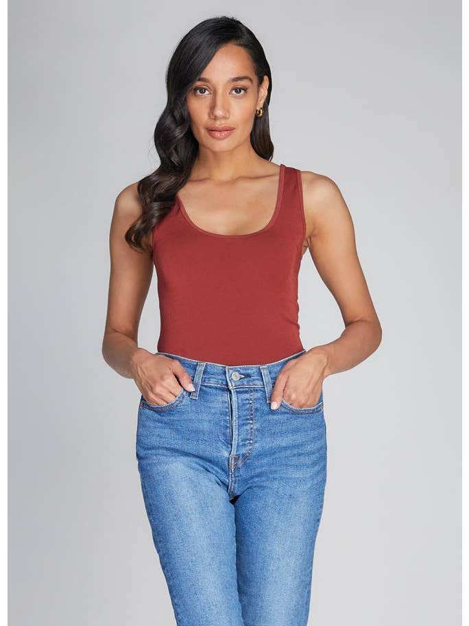 C'est Moi Clothing Co - Wholesale Tank Top - Women's - Bamboo Double Scoop Tank- CEBT111040