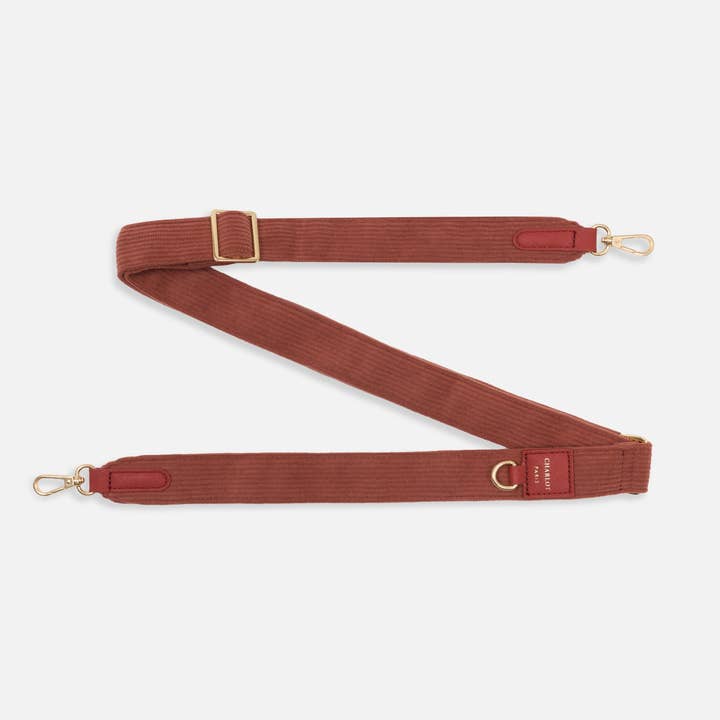 Tracolla Velluto Terracotta per la vendita all'ingrosso da parte di CHARLOT · Paris