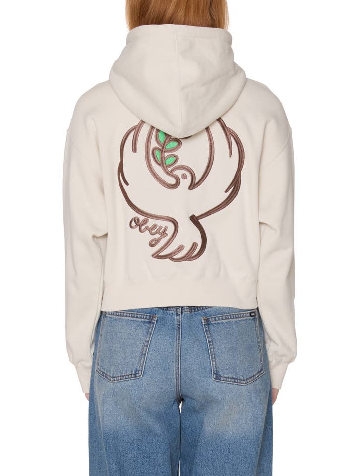 OBEY DOVE CROPPED PULLOVER for wholesale by OBEY Clothing