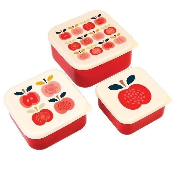 Snack Boxes (Set of 3) - Vintage Apple for wholesale by Rex B2B - UK