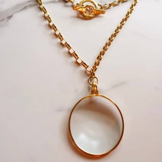 J & J Necklace Gold for wholesale by Anna Wink Jewelry