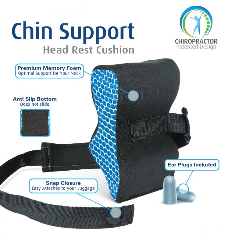Cloudz - Wholesale Travel Pillow - Cloudz Travel Cozy Chin Support & Headrest Cushion3