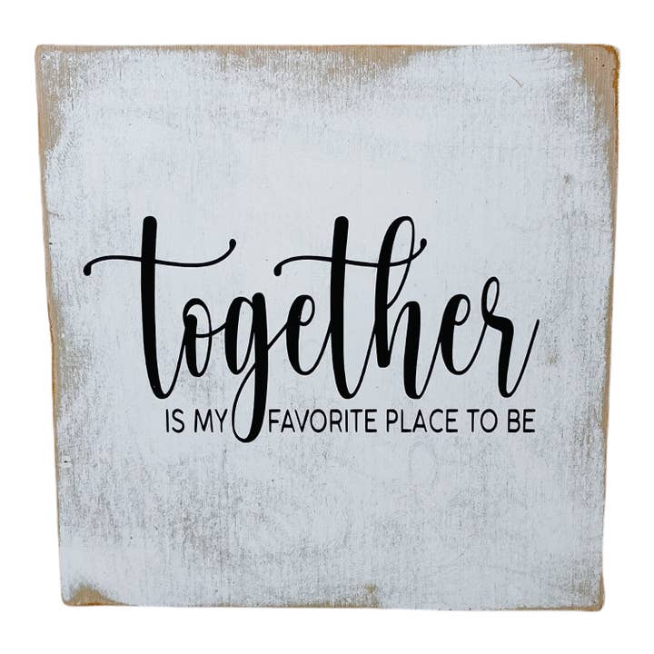 Juntos es mi lugar favorito para ser signo para venta al por mayor de Joshua Jar