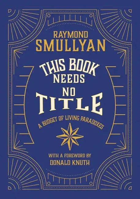 Books by splitShops - Wholesale Philosophy Book - This Book Needs No Title: A Budget of Living Paradoxes - Paperback0