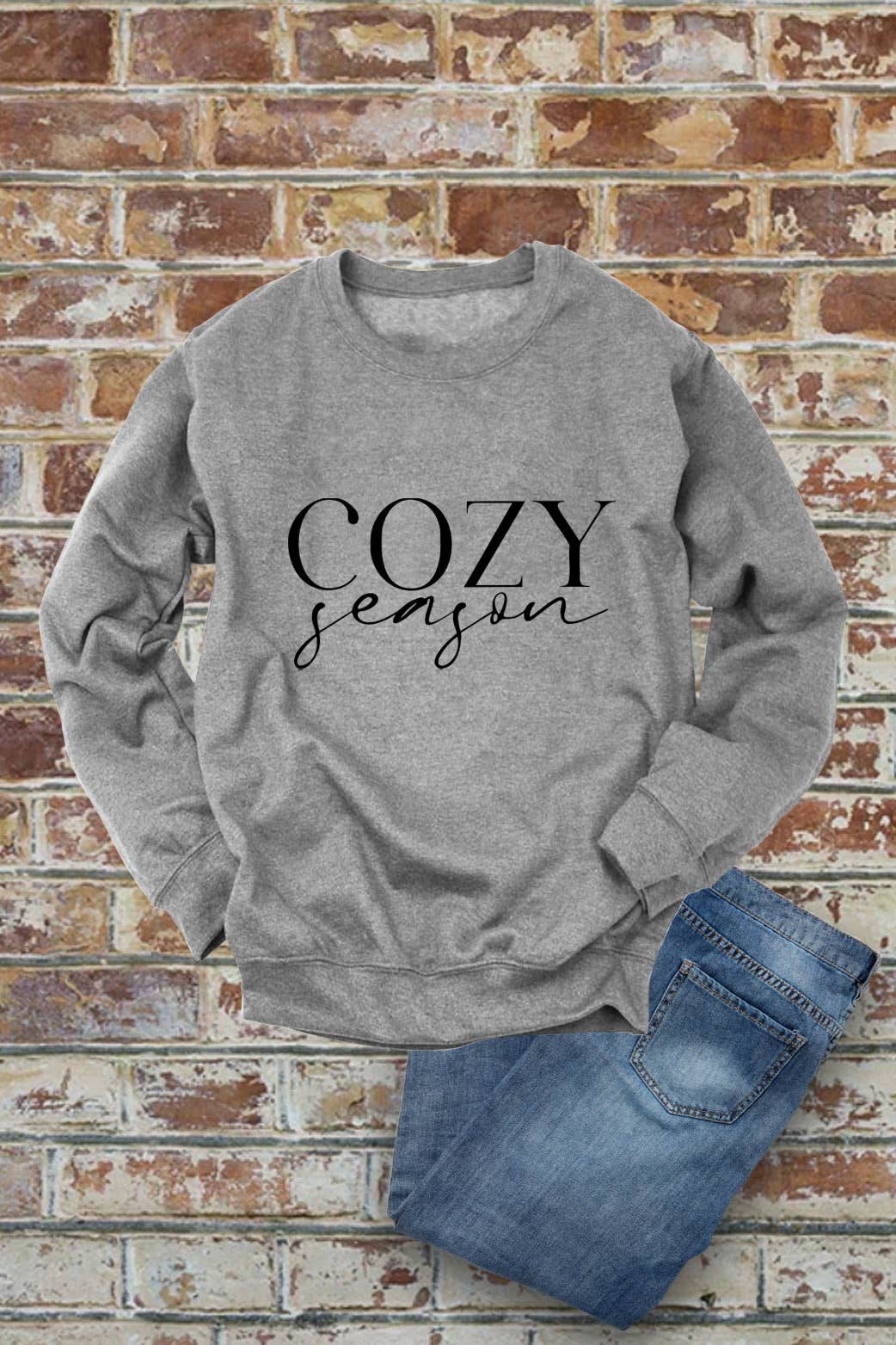Top Avenue - Wholesale Graphic Sweatshirt - Women's - Cozy Season, Christmas,  Unisex Crew-Neck FLEECE Sweatshirt6
