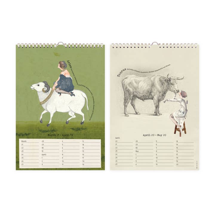 Lylies - Wholesale Calendar - Birthday calendar collages Rijksmuseum constellations A42