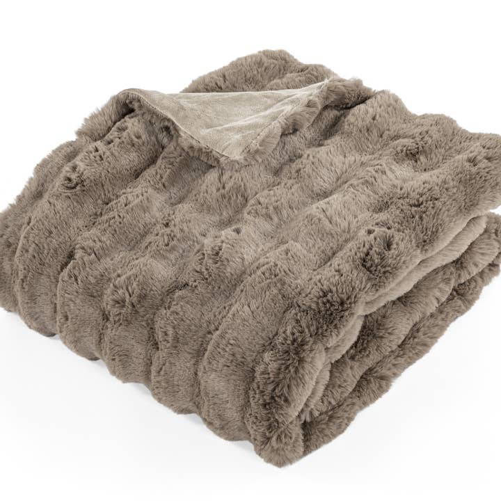 Tiseco - Wholesale Throw Blanket - Throw BUBBLE - Faux rabbit fur - 130x180 cm15