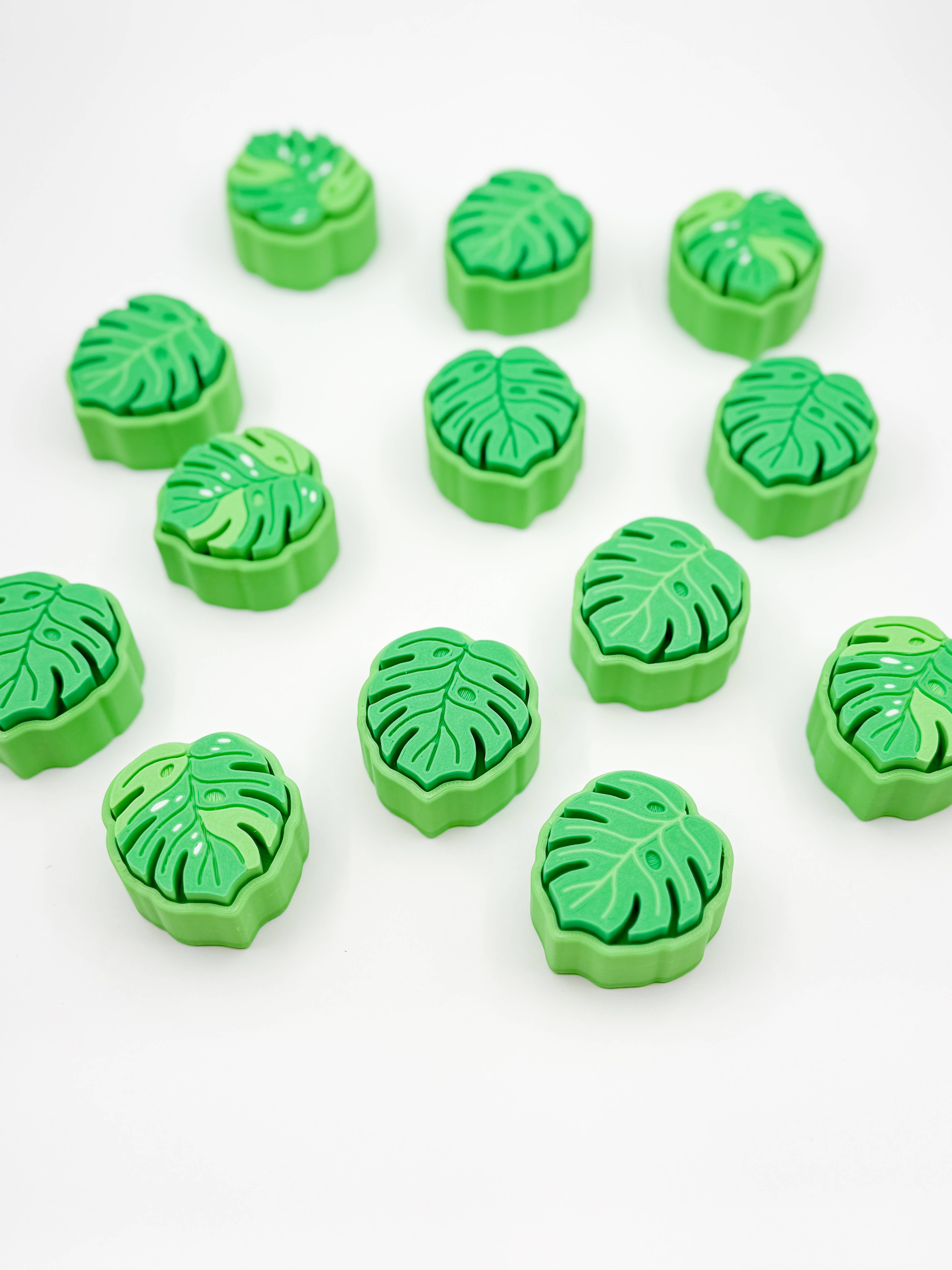 Lauren Ann Boutique & Designs - Wholesale Fidget Toy - Kids - 3D Printed Keyboard Clicker Fidgets – Monstera Leaf5