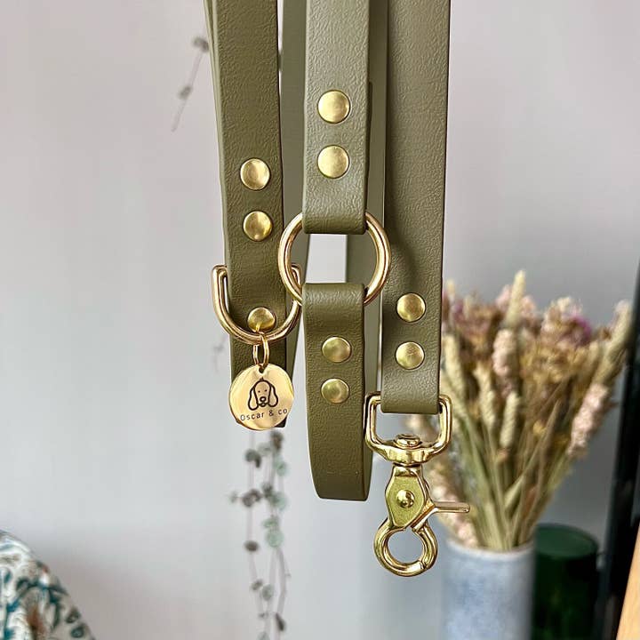 Oscar & co - Wholesale Pet Leash - Dog - Waterproof khaki Biothane dog leash2