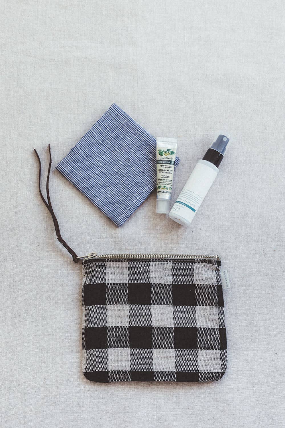 Canna Pouch (M) Black Natural Check for wholesale on Faire