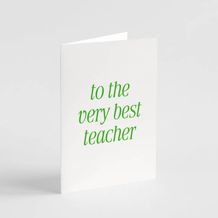 Popsy Press - Wholesale Teacher/back-to-school card - Very Best Teacher Card | Teacher Appreciation Thank You Card1