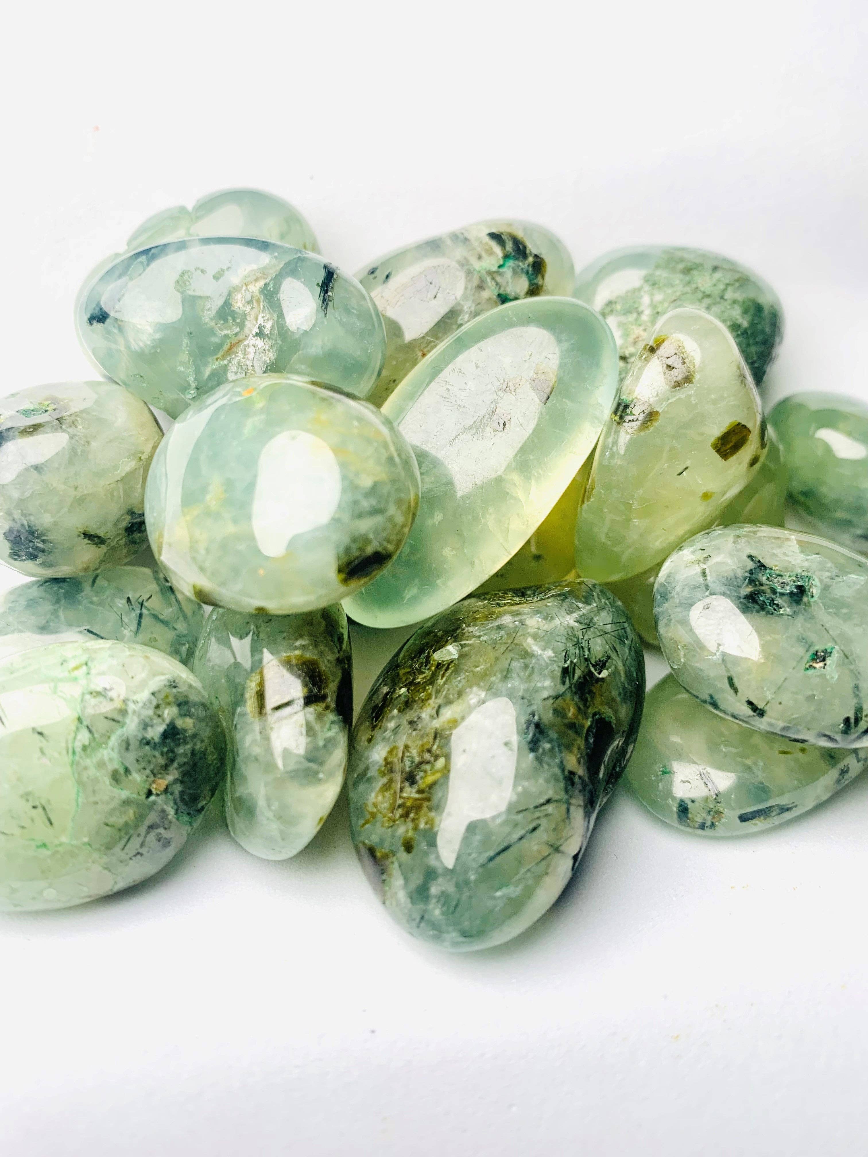 Essential Diamonds Co - Wholesale Spiritual Stone/Crystal - Prehnite Tumbles1