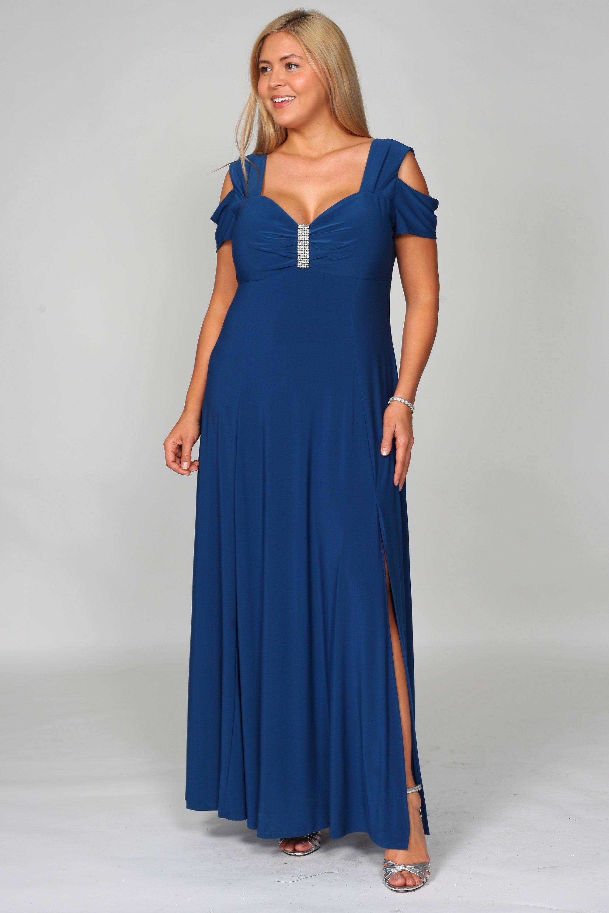 Kos Couture - Wholesale Gown - Women's - R&M Richards 1367W Long Plus Size Formal Evening Dress7