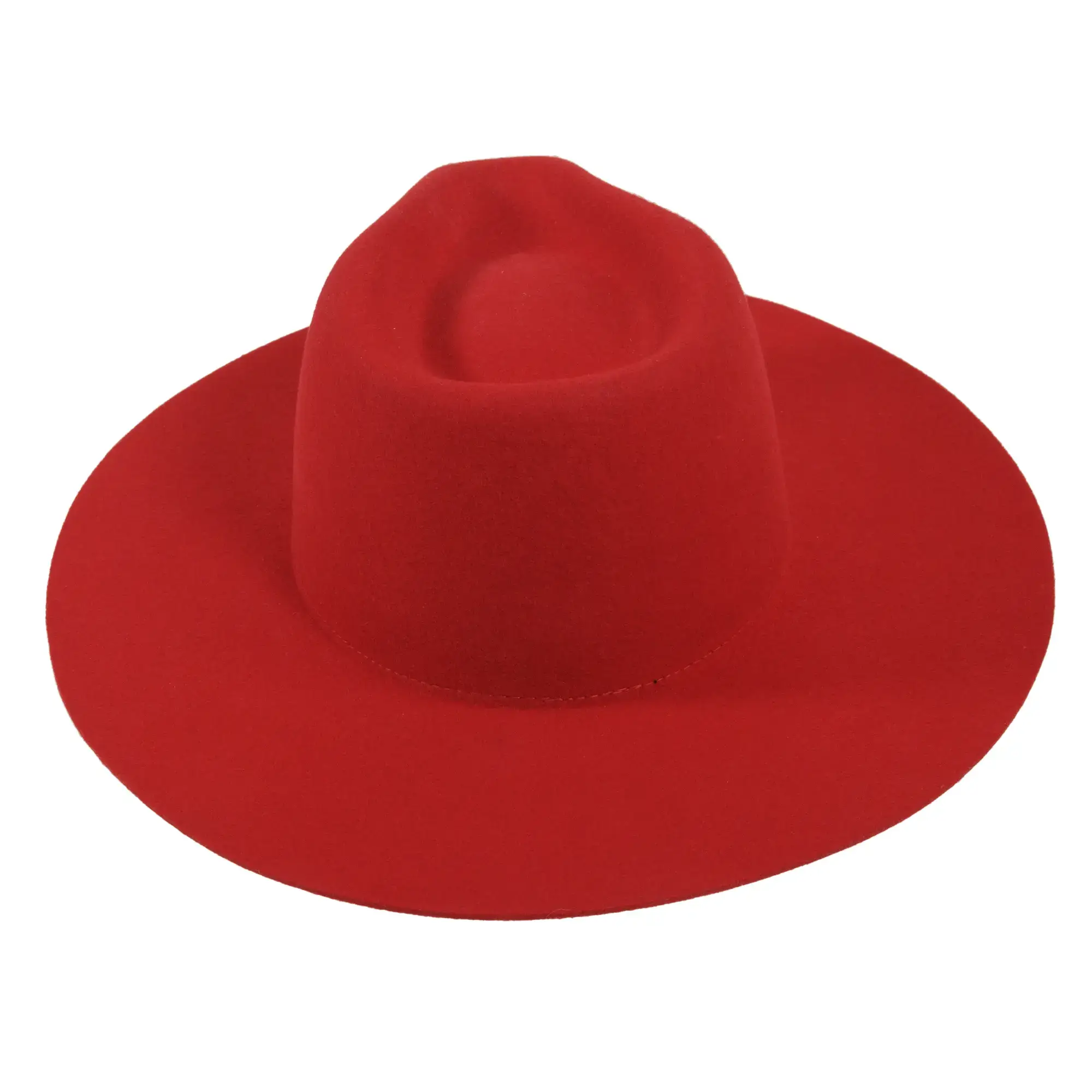 American Hat Makers - Wholesale Fedora - Uniseks - 100% wollen vilten hoed met platte rand - Stijl Rancher19