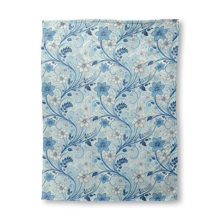 Watercolor Botanical 10 - Super Plush Blanket 60x80 for wholesale by FabricSmiths