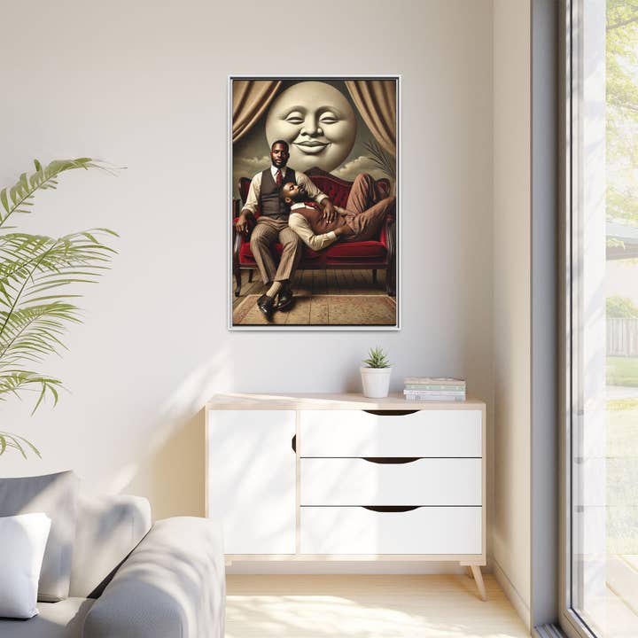 Walt & Pete - Wholesale Art Print - Missing Art Studies - Man In The Moon 00646