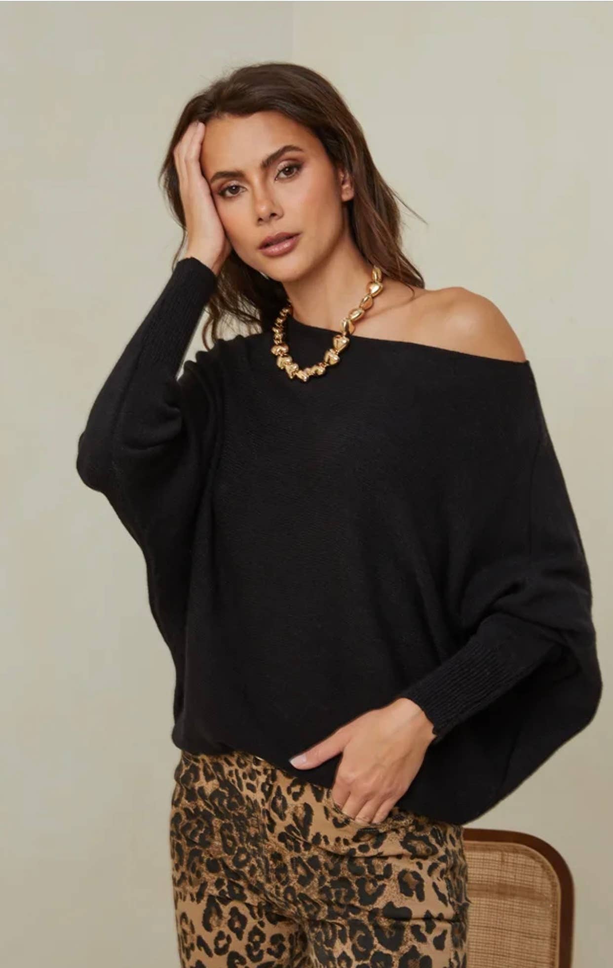 LÉA & LUC - Vendita all'ingrosso Maglione tricot - Donna - Maglione con maniche a pipistrello REF. 009984