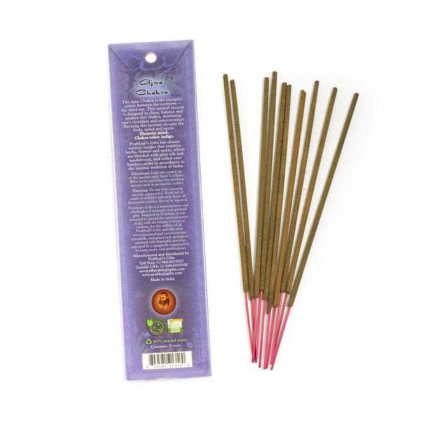 Prabhuji's Gifts - Wholesale Incense - Incense Sticks Third Eye Chakra Ajna - Concentration and Intuition1