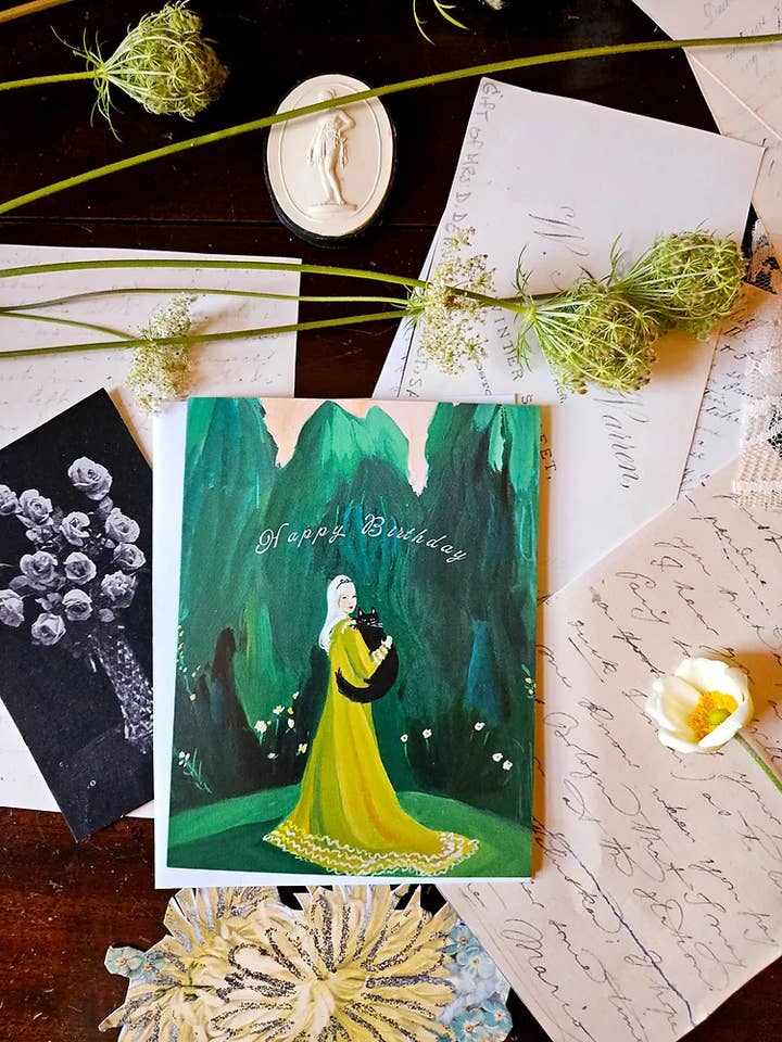 Pretty In The Garden Birthday Card for wholesale by THE MANSION GIRLS