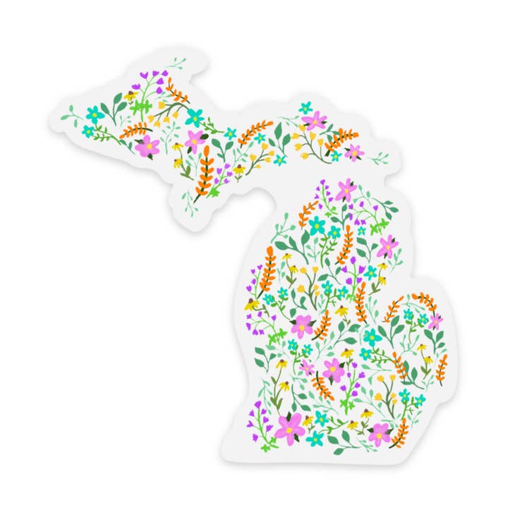 Michigan Flowers - Sticker for wholesale by Kevin & Kaia