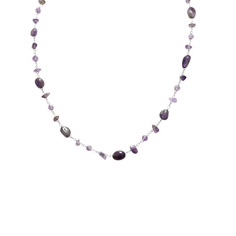 AMORINO SRL – wholesale Pärlband/Pärlhalsband – HALSBAND MED FÄRGADE STENAR - YK22464D8155