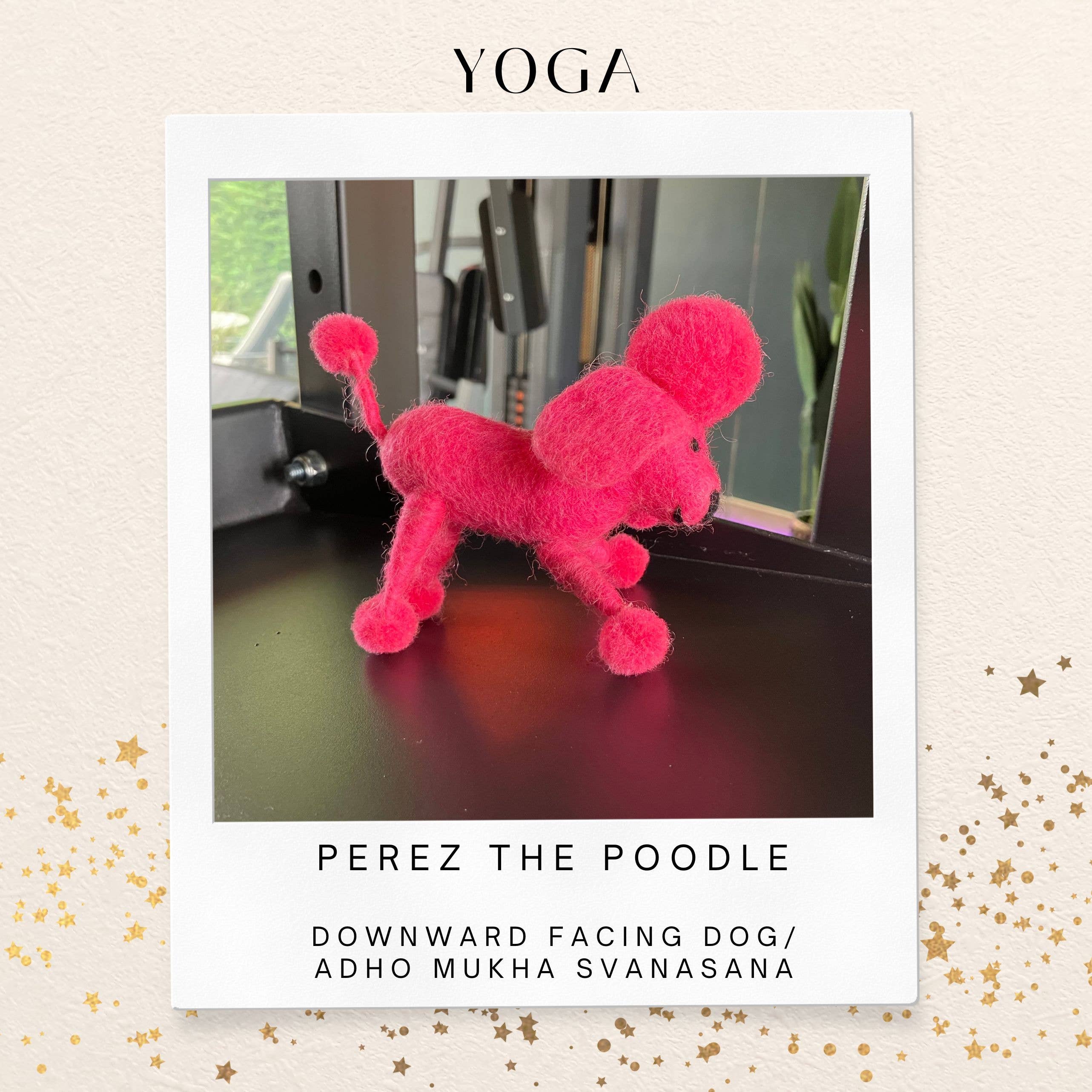 Felt So Good – Ornamento por atacado – Enfeite suspenso artesanal biodegradável Perez o Poodle em feltro2