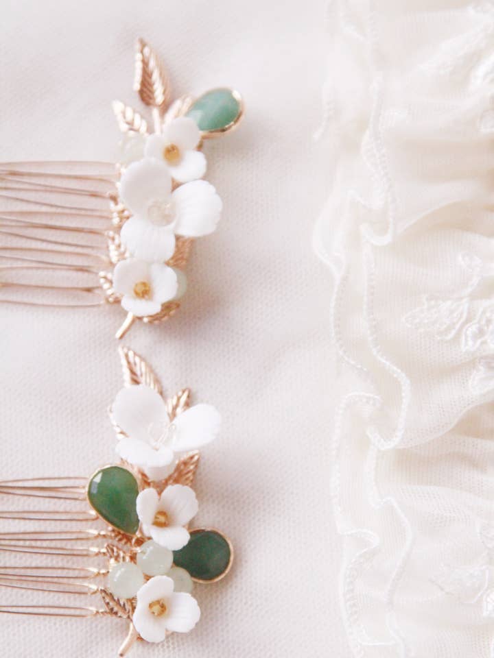 „Green love“ Brautkämme für den Großhandel von Lily in love