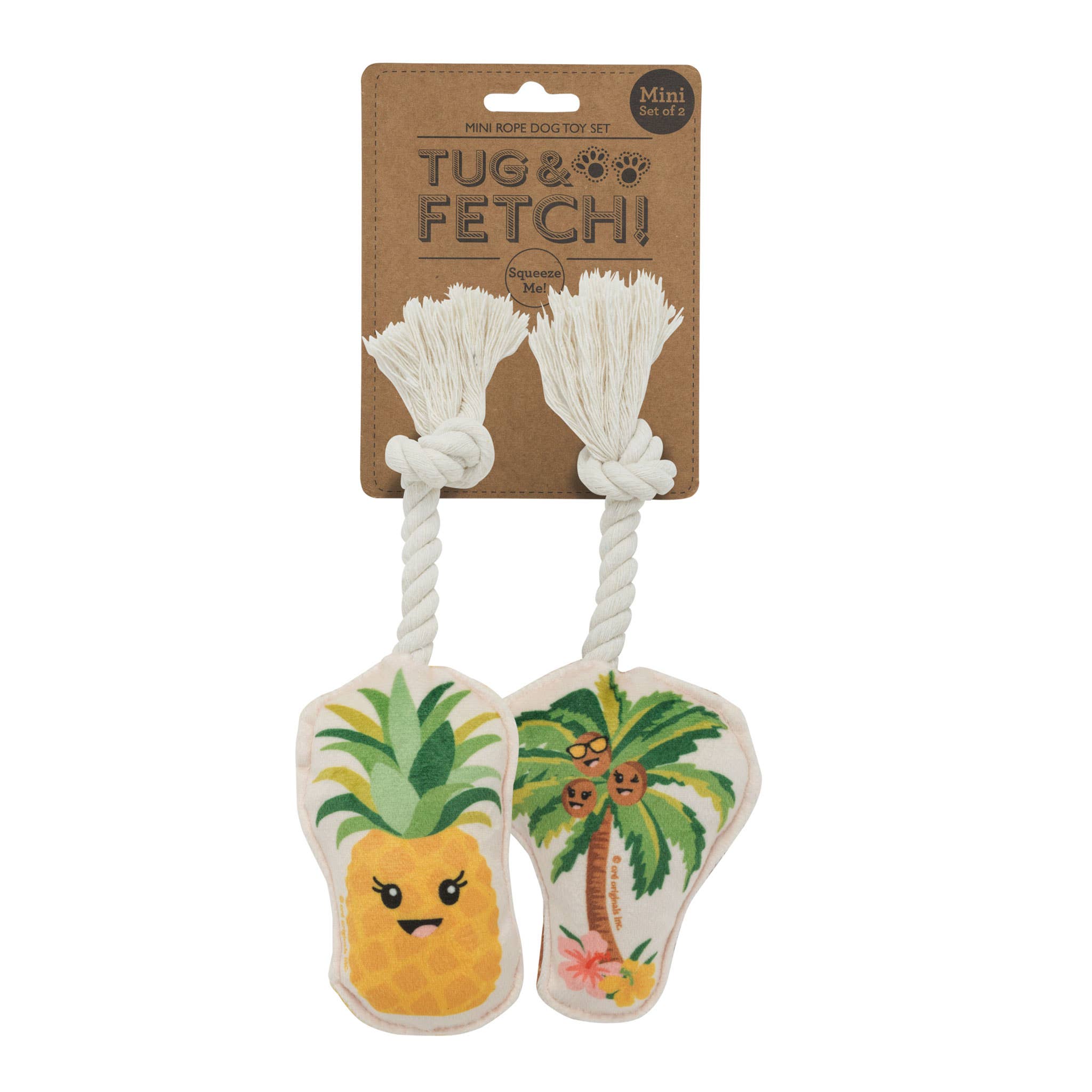 Speckle and Spot by Ore’ Originals - Wholesale Pet Toy Set - Dog - Mini Dog Toy Set | Palm Tree & Pineapple3