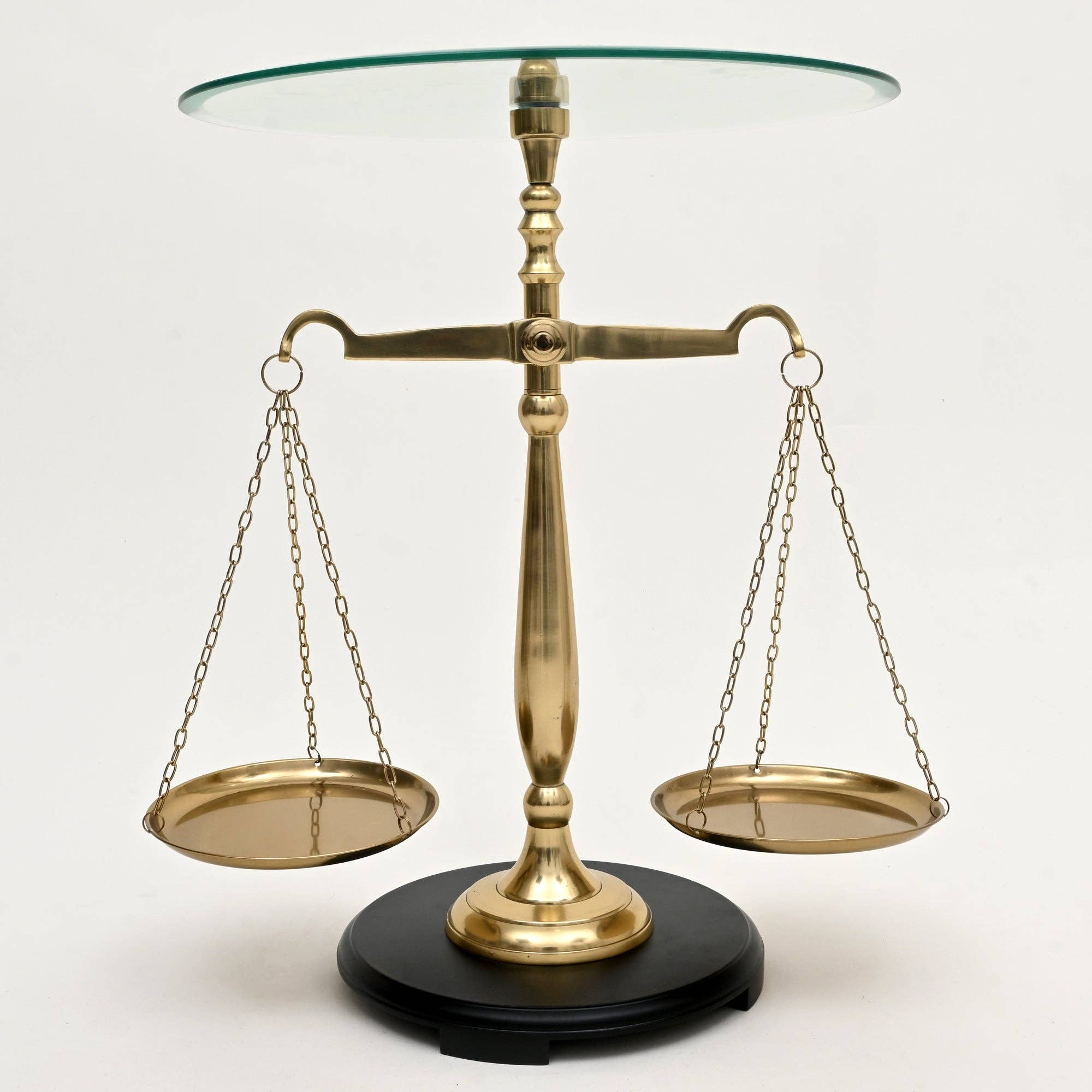 TrenDec - Wholesale Side Table - Accent Table |  Balance Libra Decorative Table | 16X16X24"2