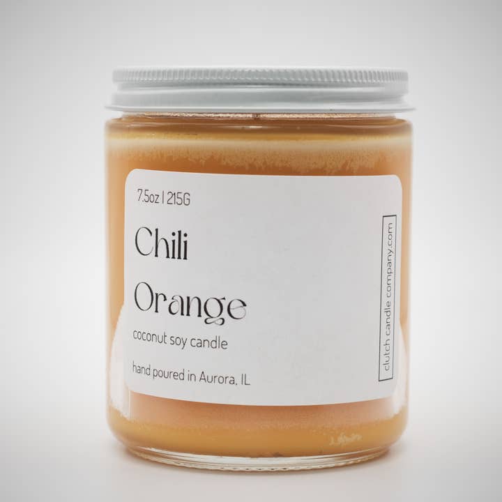 8oz Glass Candle Jar for wholesale by Clutch Candle Company