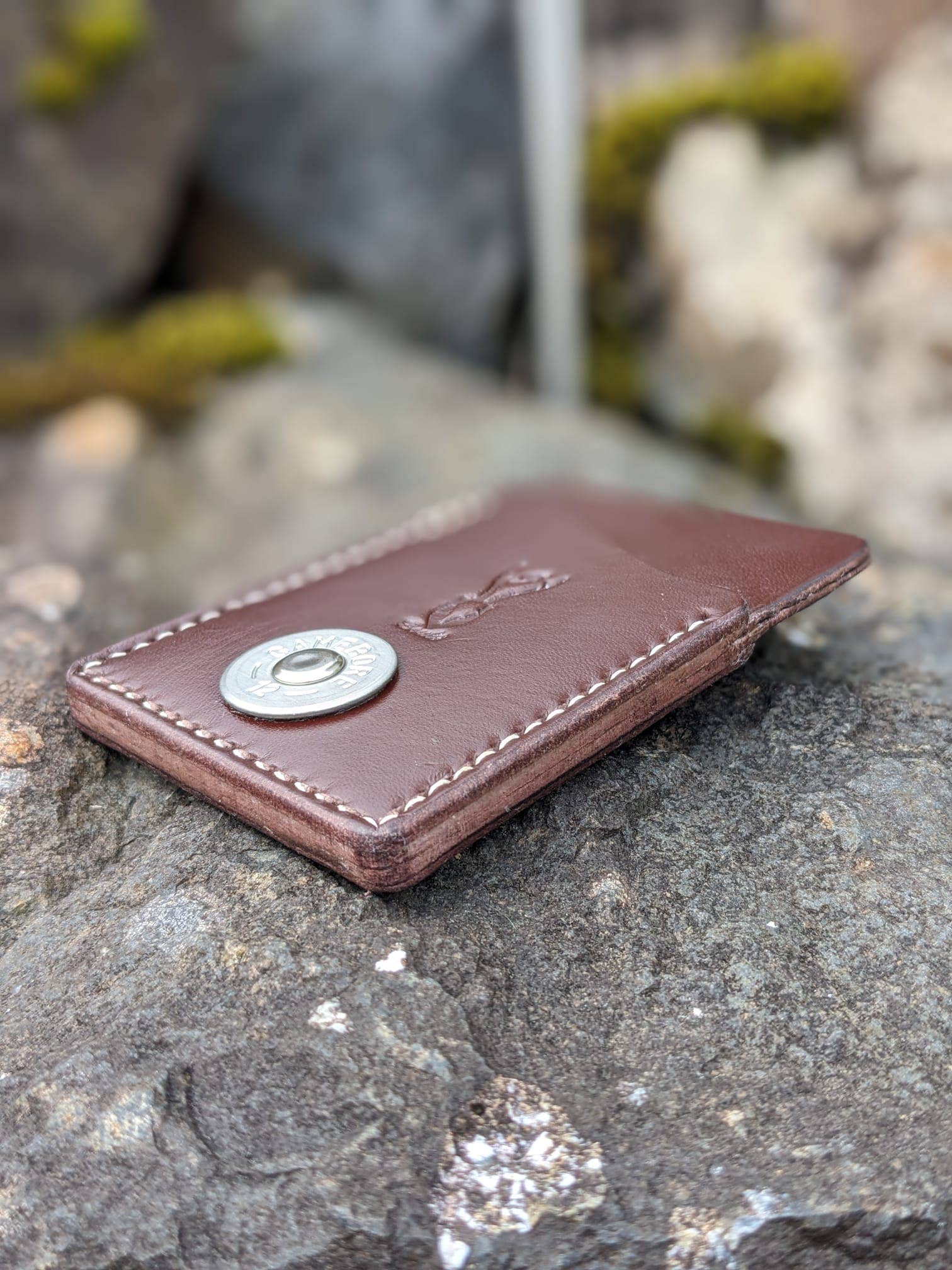 J Boult Designs - Wholesale Wallet - Men's - Upcycled Leather Card Wallet — Shotgun Cartridge, Handmade Country Gift3