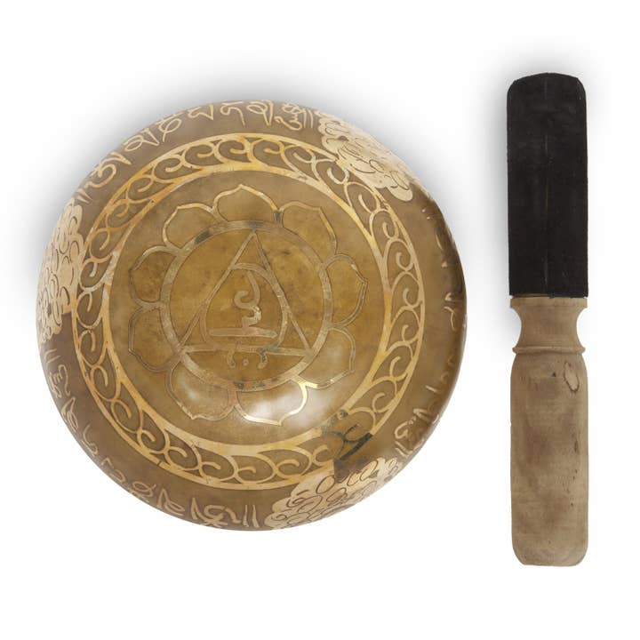 KARMA YOGA SHOP - Wholesale Meditation Supplies - Singing bowl “Alliance of the Buddha and the Mantra”