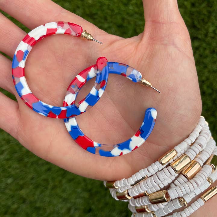 America Hoop-örhängen för wholesale av Erin McDermott Jewelry