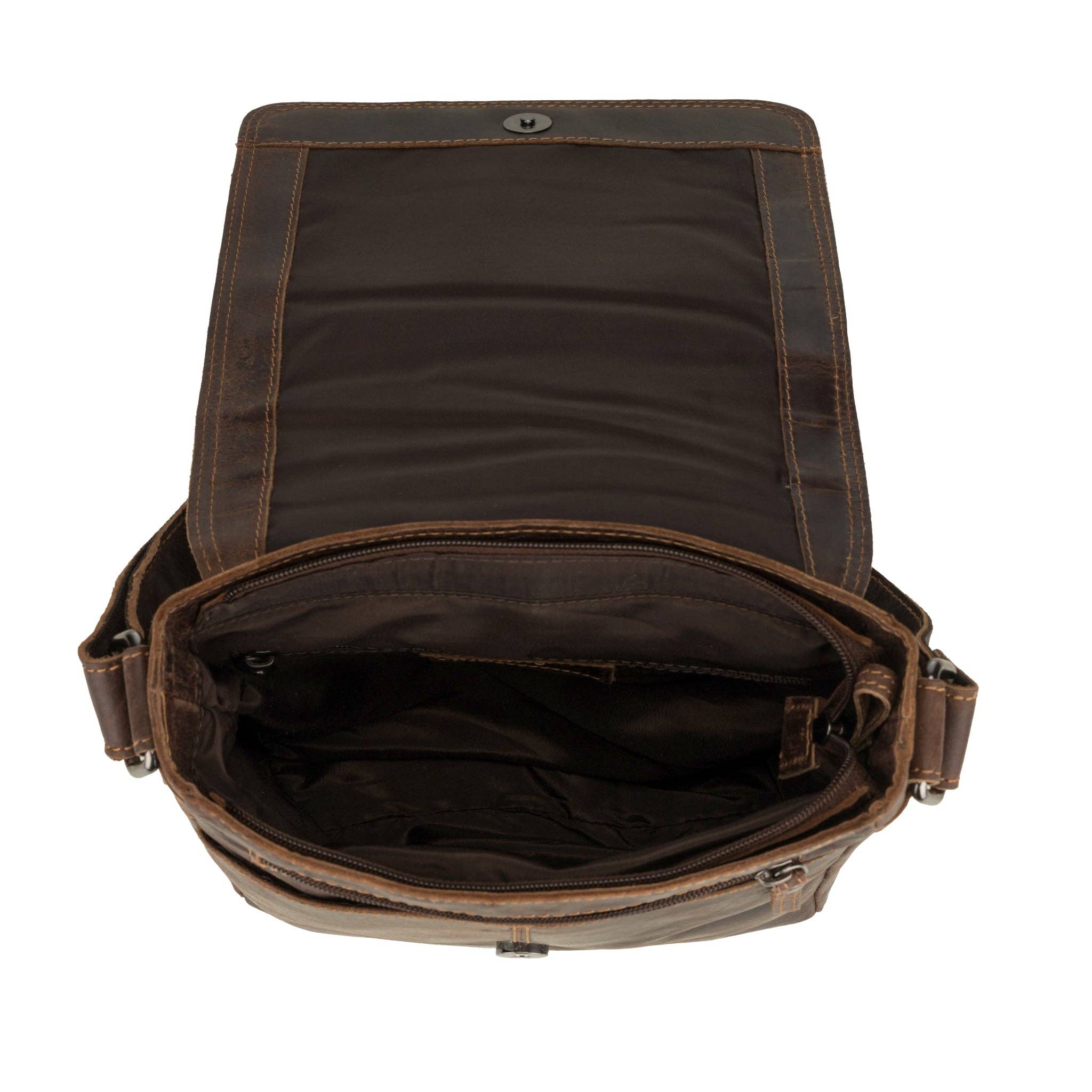 Minori Leather - Wholesale Messenger Bag - Unisex - Halifax Leather Crossbody Bag – Unisex – Brown8