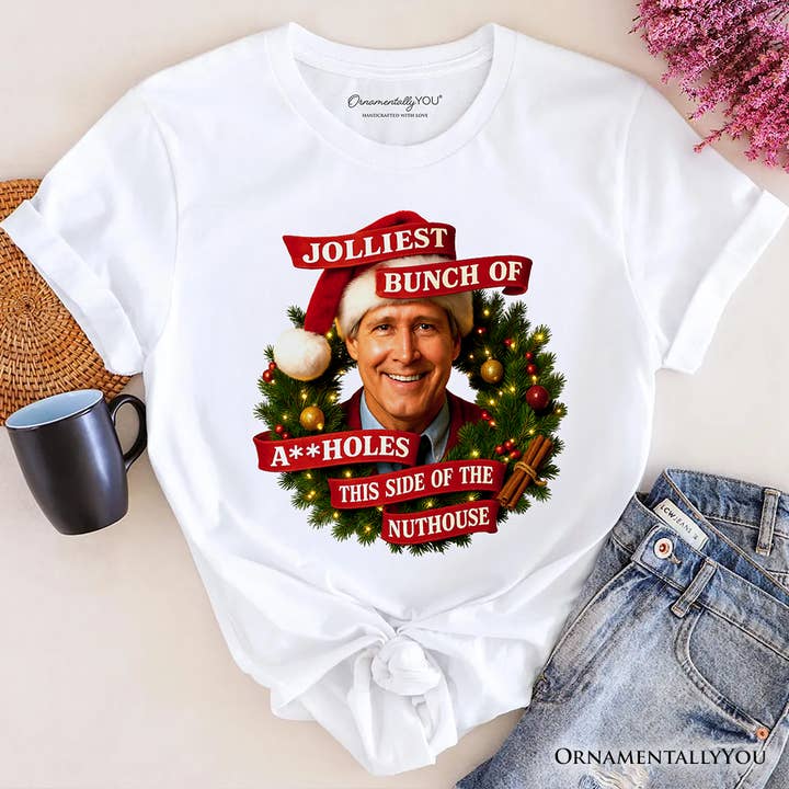 White Jolliest Bunch of Assholes T-Shirt, Griswold’s Family Tee for wholesale on Faire