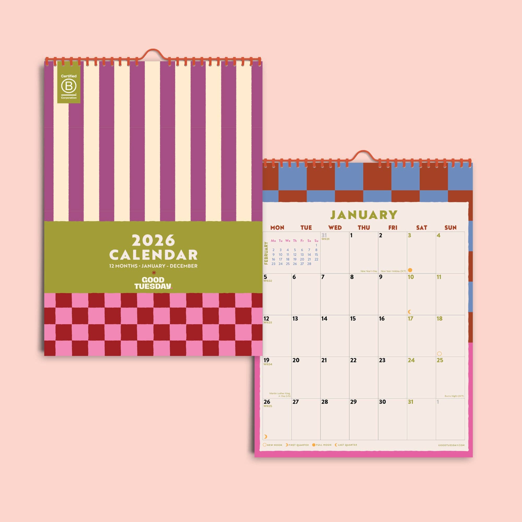 Good Tuesday (Once Upon a Tuesday) - Wholesale Calendar - 2026 Calendar | Checks & Stripes | A47