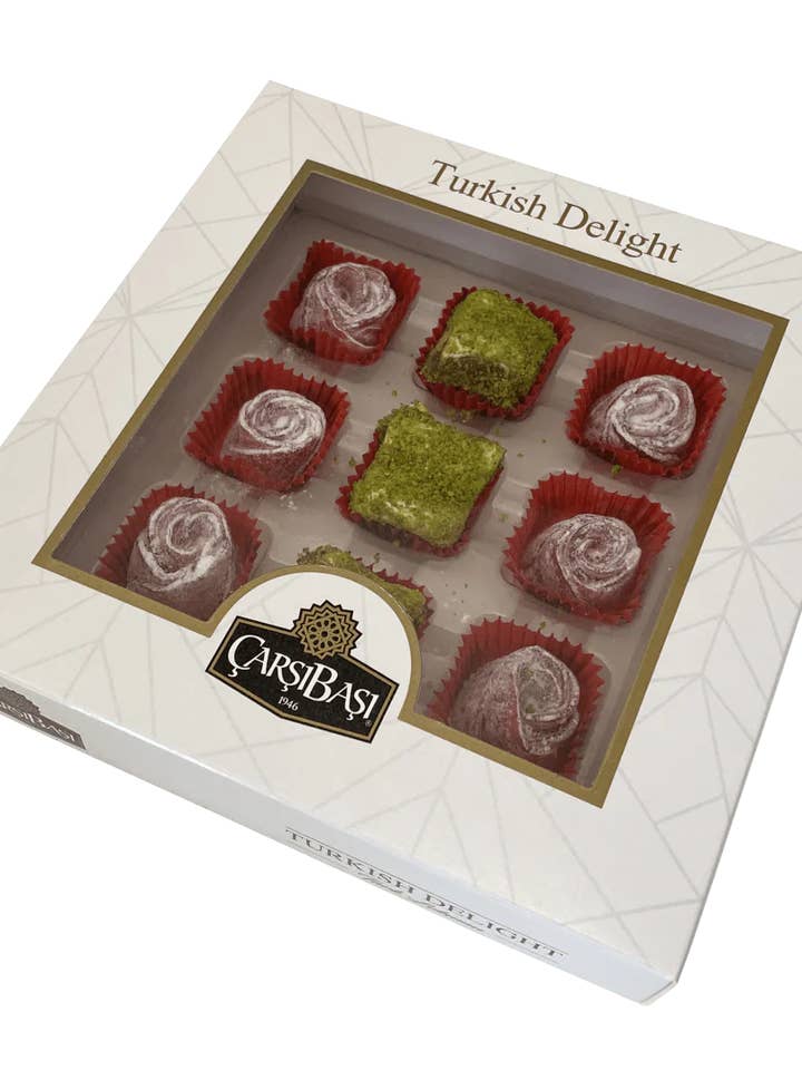 Carsibasi Premium Assorted Turkish Delight (Pistage & Ros) - 180g Presentförpackning för wholesale av Aladdin