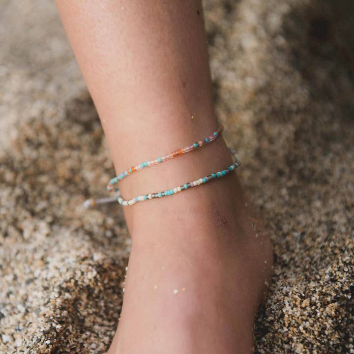 Pineapple Island - Wholesale Anklet - Alila Dainty Beaded Anklet, by Pineapple Island
