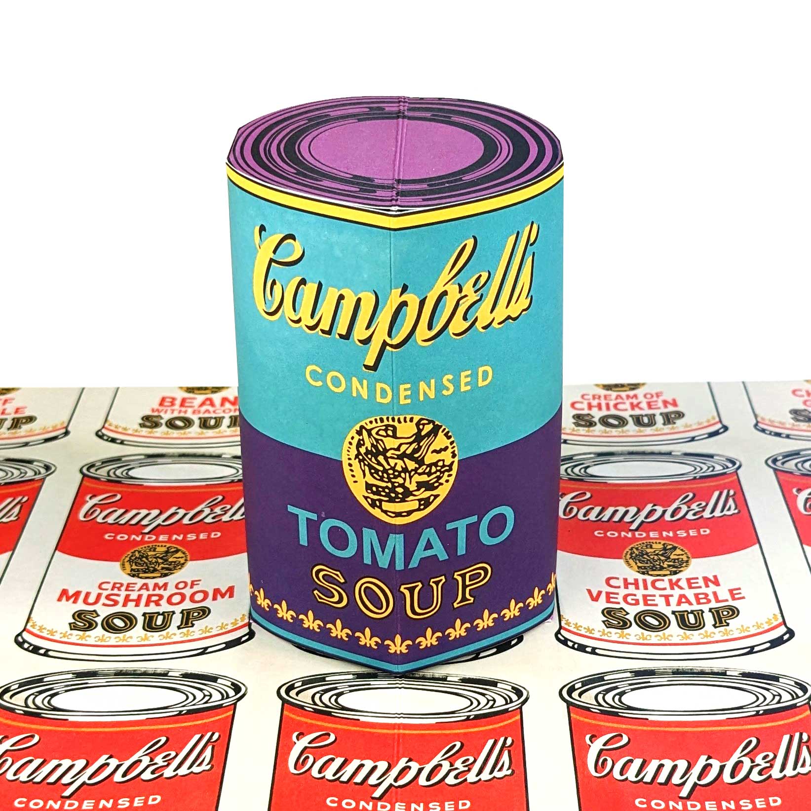 Poposition Press - Wholesale Everyday Greeting Card - Andy Warhol Campbell's Soup Can Pop Up Greeting Card1