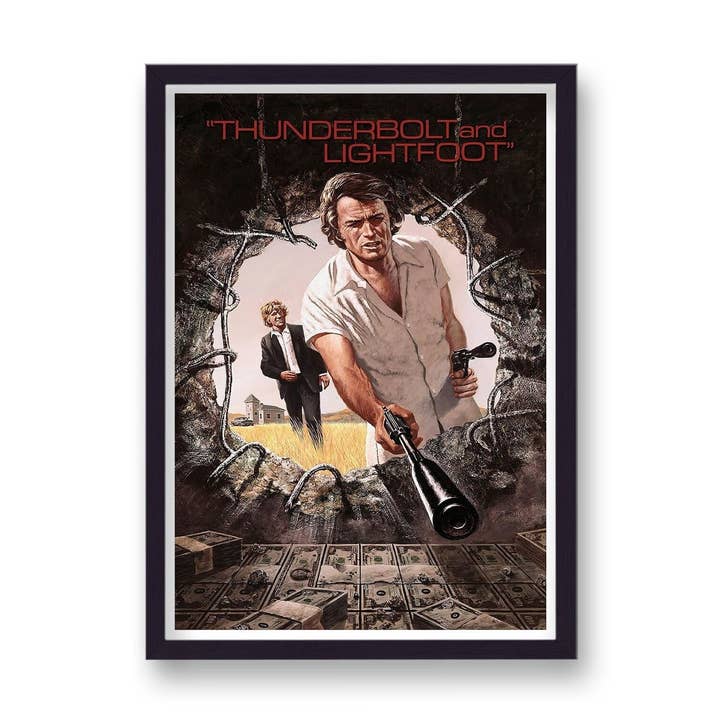 Thunderbolt And Lightfoot Alternative Movie Poster V2 for wholesale by Gallery Print and Art